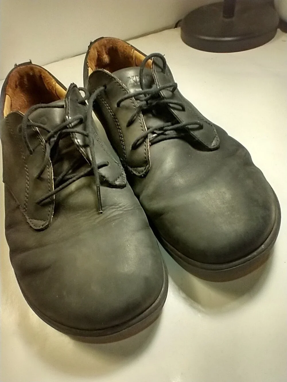 Xero Glenn Dress Black Leather Barefoot Casual Shoes Men's sz 12.